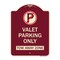 Signmission Valet Parking Only Tow Away Zone Heavy-Gauge Aluminum Architectural Sign, 24" x 18", BU-1824-22760 A-DES-BU-1824-22760 - alternate 1